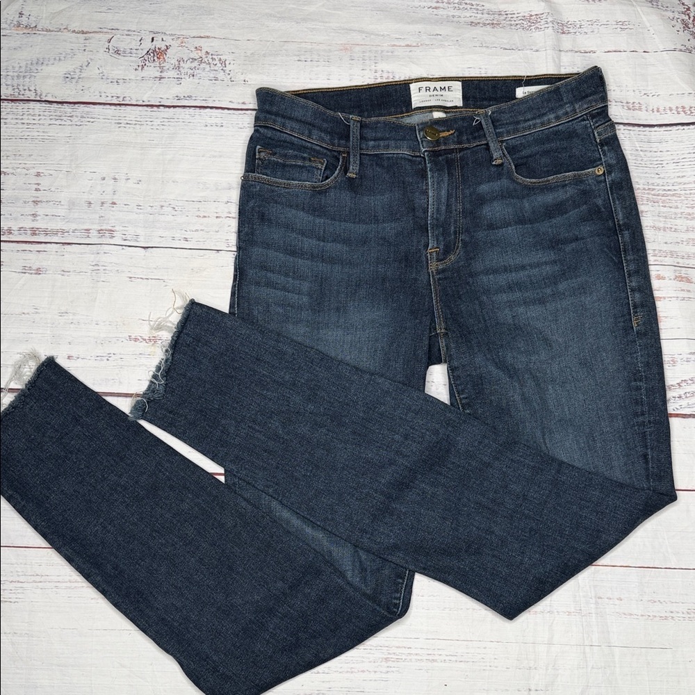 Frame Denim Women's Dark Blue Le Skinny de Jeanne Size 26